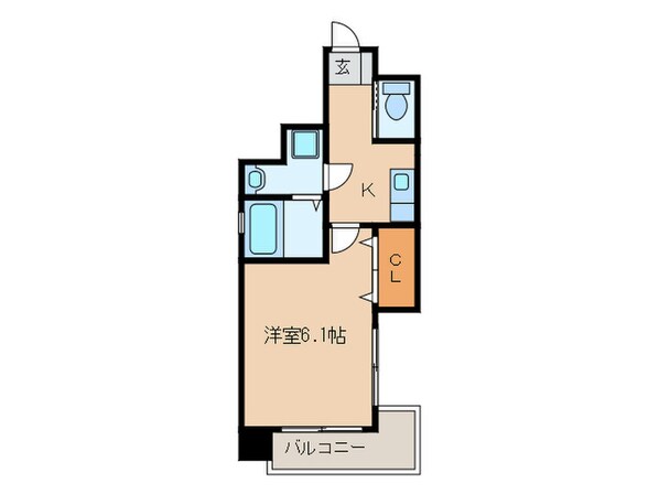 クロスステージ大濠公園の物件間取画像